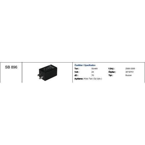 24V KAPI AÇIK UYARICI BUZZER BMC SÜREKLİ İKAZ