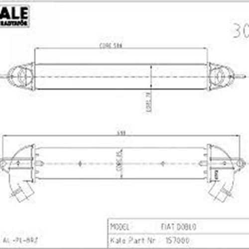 RADYATOR TURBO DOBLO CARGO 1.9 MJTD 01-10 MT